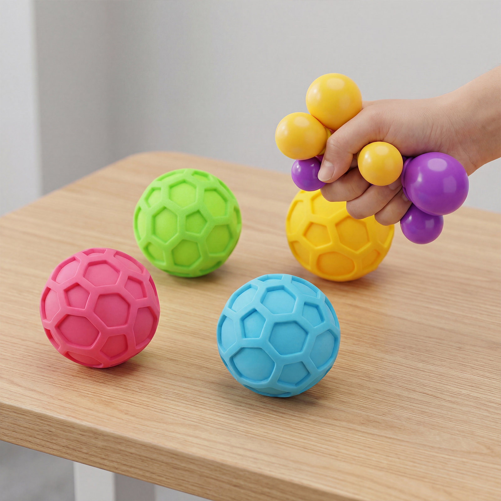 (Yellow) Yellow Soft Squeeze Stress Relief Ball Cute Tiny Slow Rebound Soft Portable Daily Relax Healing Toy