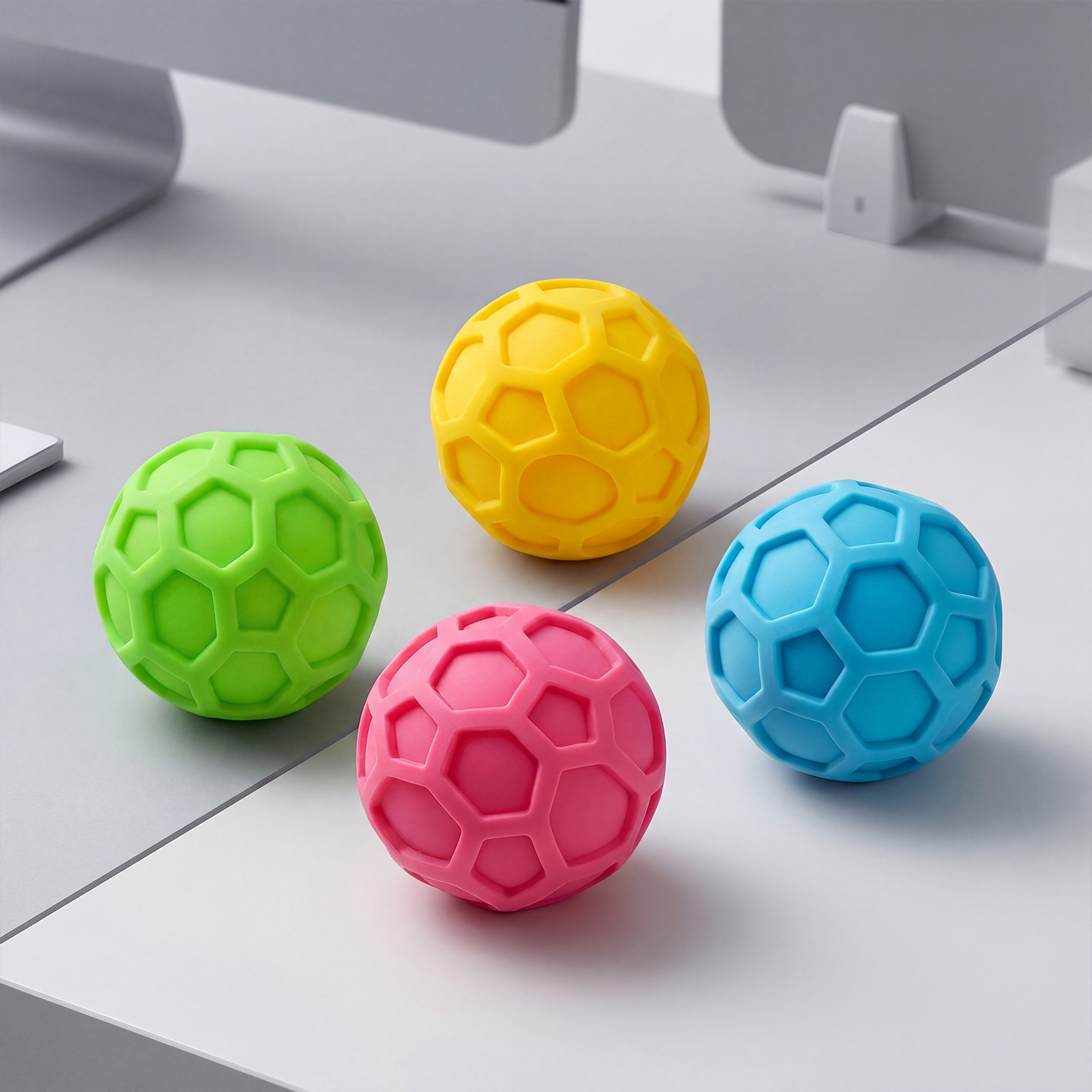 (Yellow) Yellow Soft Squeeze Stress Relief Ball Cute Tiny Slow Rebound Soft Portable Daily Relax Healing Toy