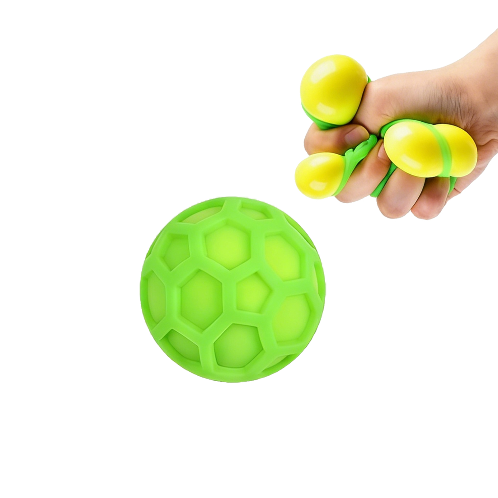 (Yellow) Yellow Soft Squeeze Stress Relief Ball Cute Tiny Slow Rebound Soft Portable Daily Relax Healing Toy
