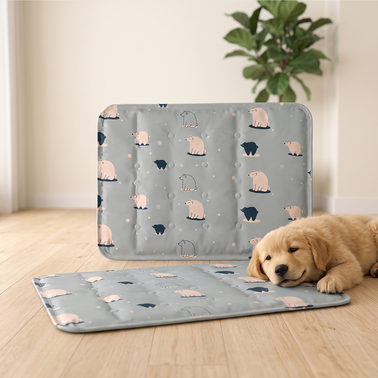 Pet Cooling Mat Foldable Scratch Resistant Summer Gel Heat Dissipation Comfort Cool For Cats Dogs