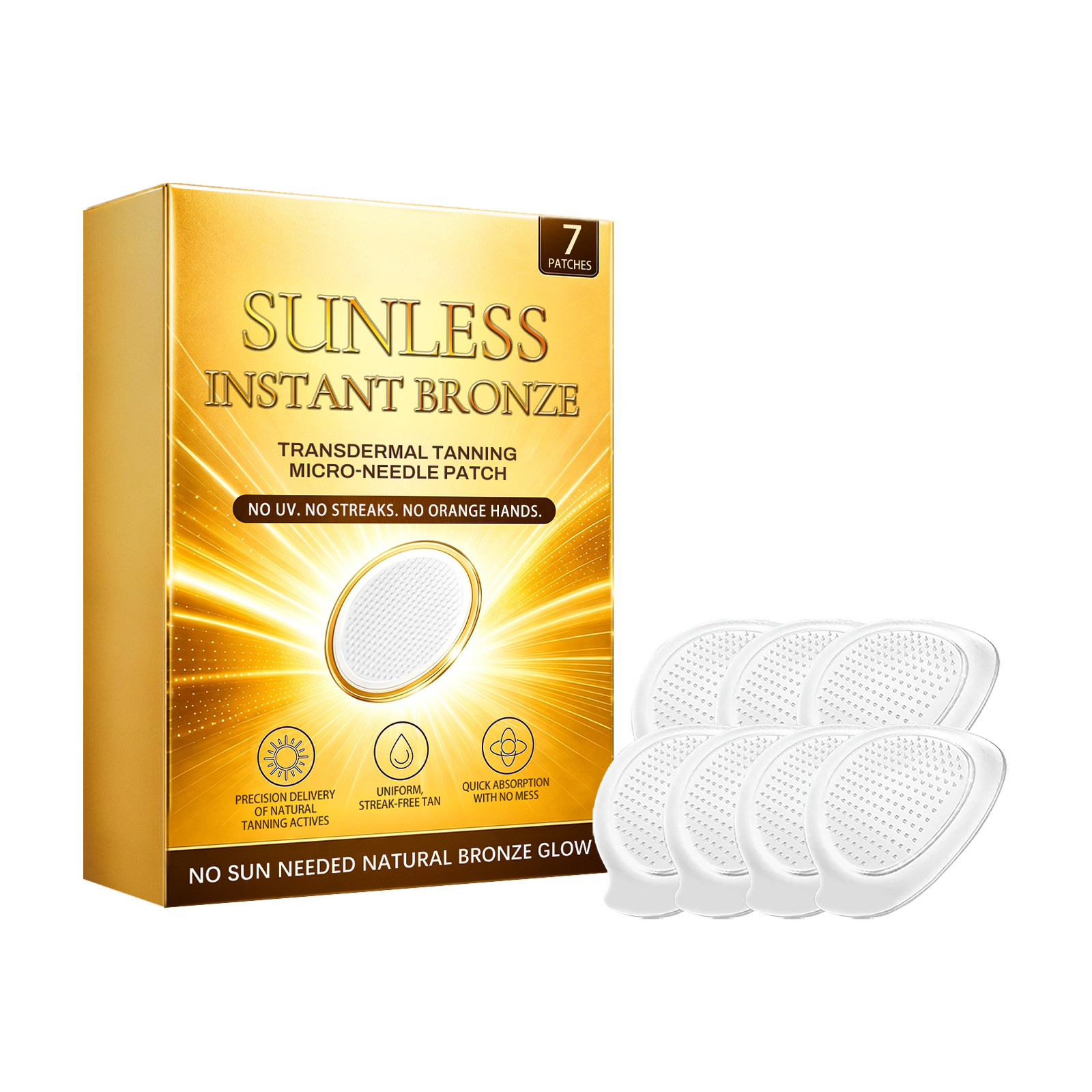 Tanning Care Patches Summer Outdoor Sunfree Skinfriendly Breathable Soft Mild Convenient Body Skincare