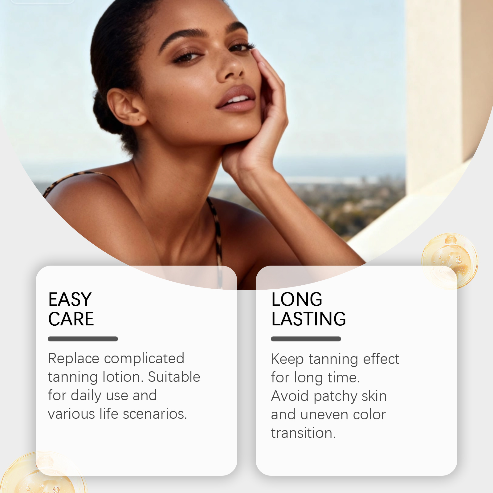 Tanning Care Patches Summer Outdoor Sunfree Skinfriendly Breathable Soft Mild Convenient Body Skincare