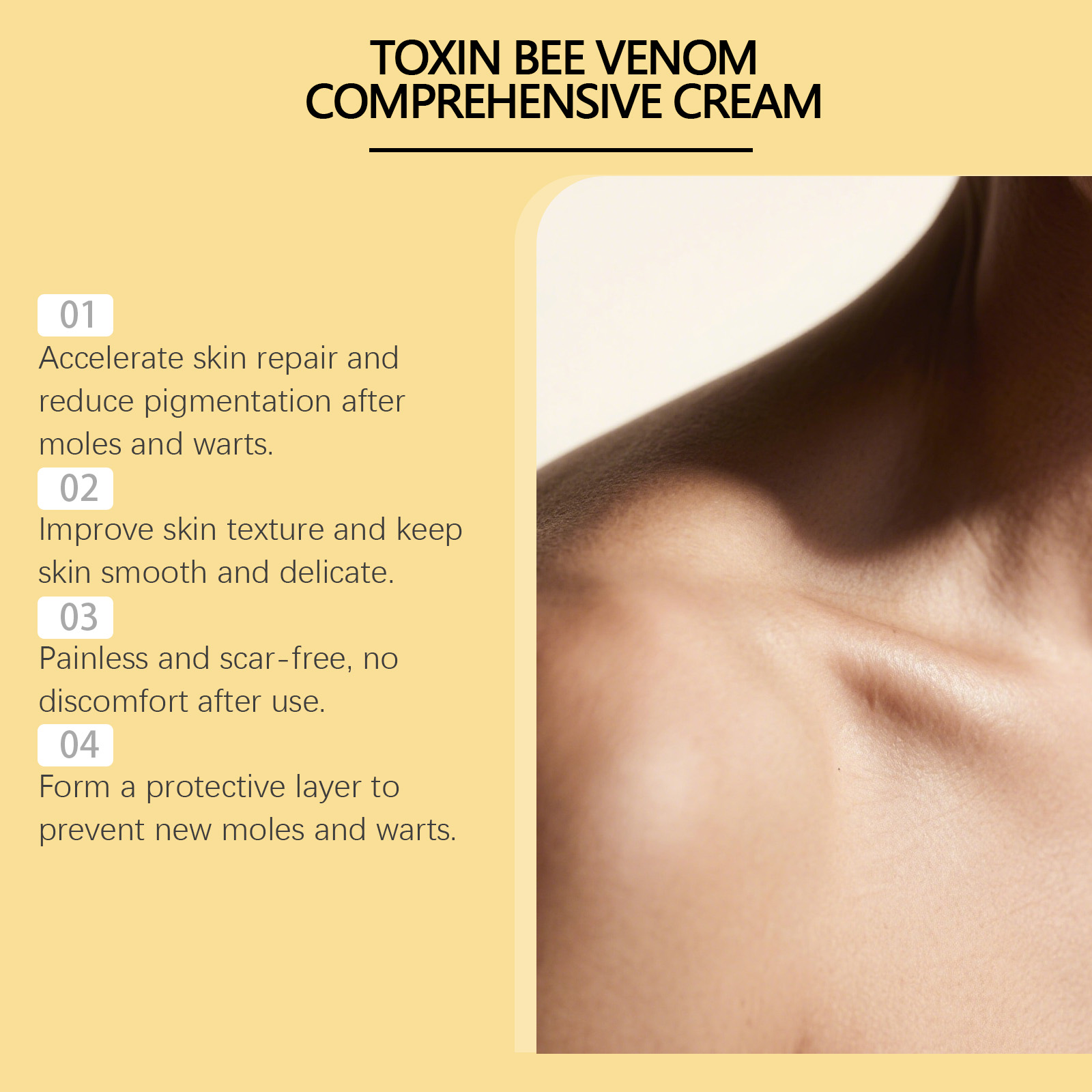 Bee Venom Skin Care Cream Gentle Nourishing Formula For Daily Body Cleansing And Smooth Complexion