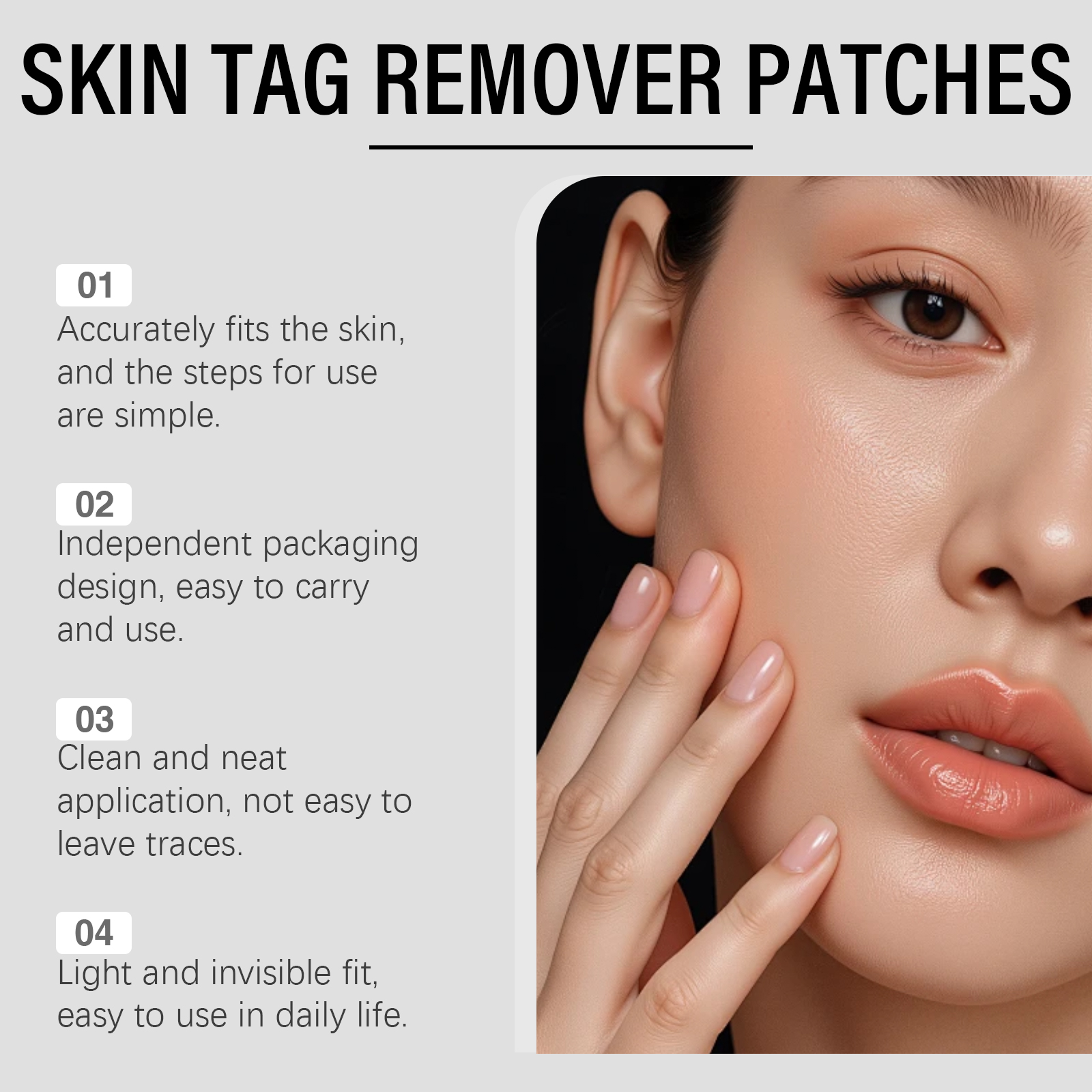Skin Care Patch Cleanses Local Body Skin Nourishes Smoothens Tender Daily Care Patch
