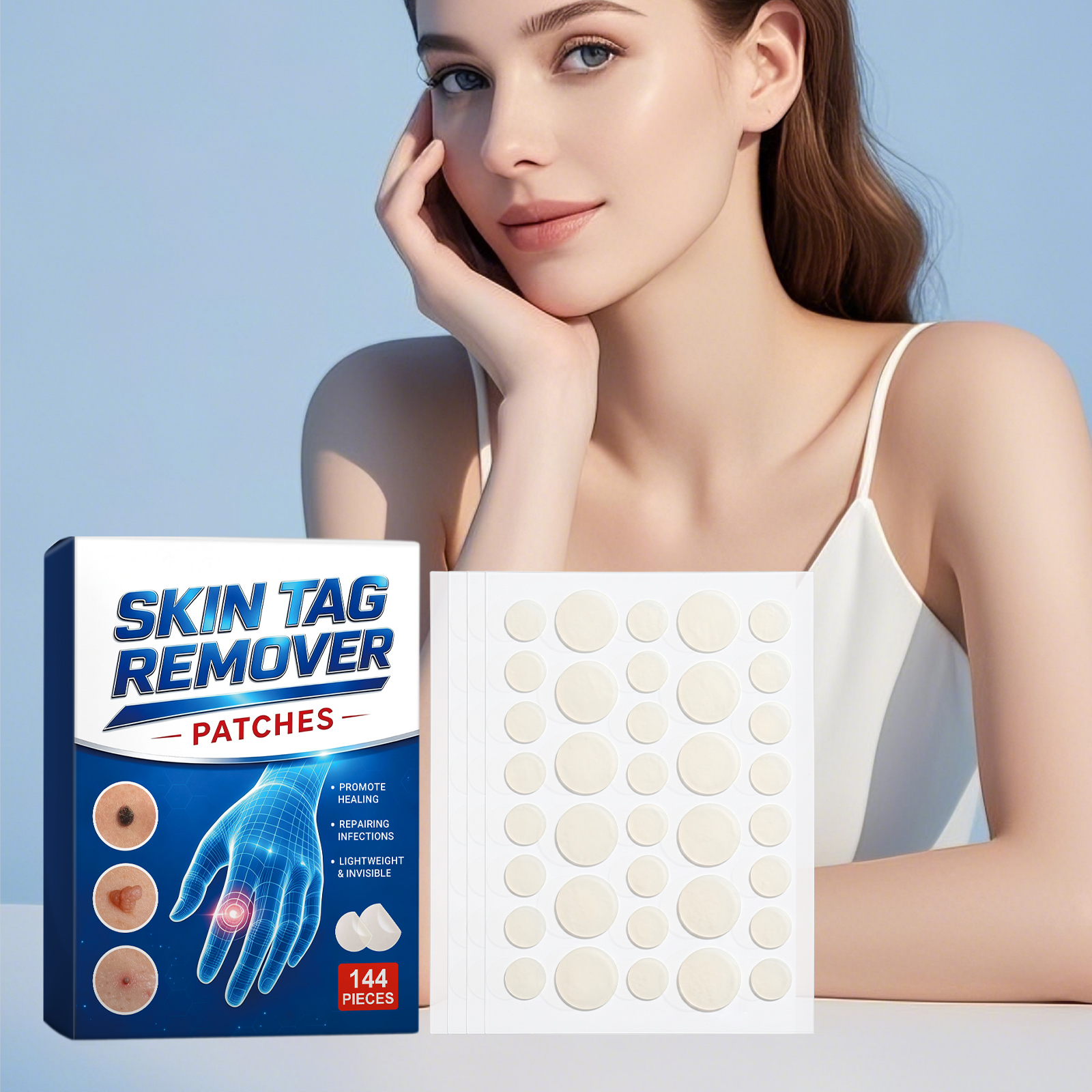 Skin Care Patch Cleanses Local Body Skin Nourishes Smoothens Tender Daily Care Patch