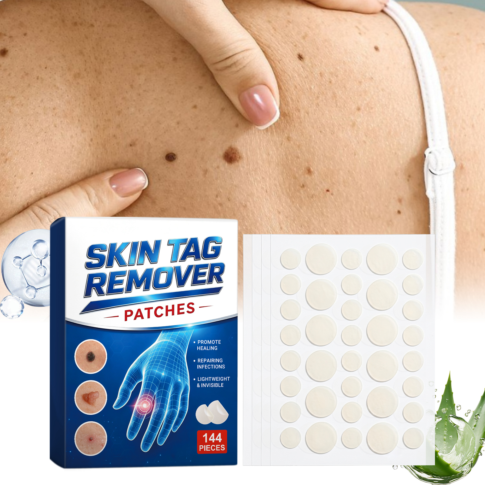 Skin Care Patch Cleanses Local Body Skin Nourishes Smoothens Tender Daily Care Patch