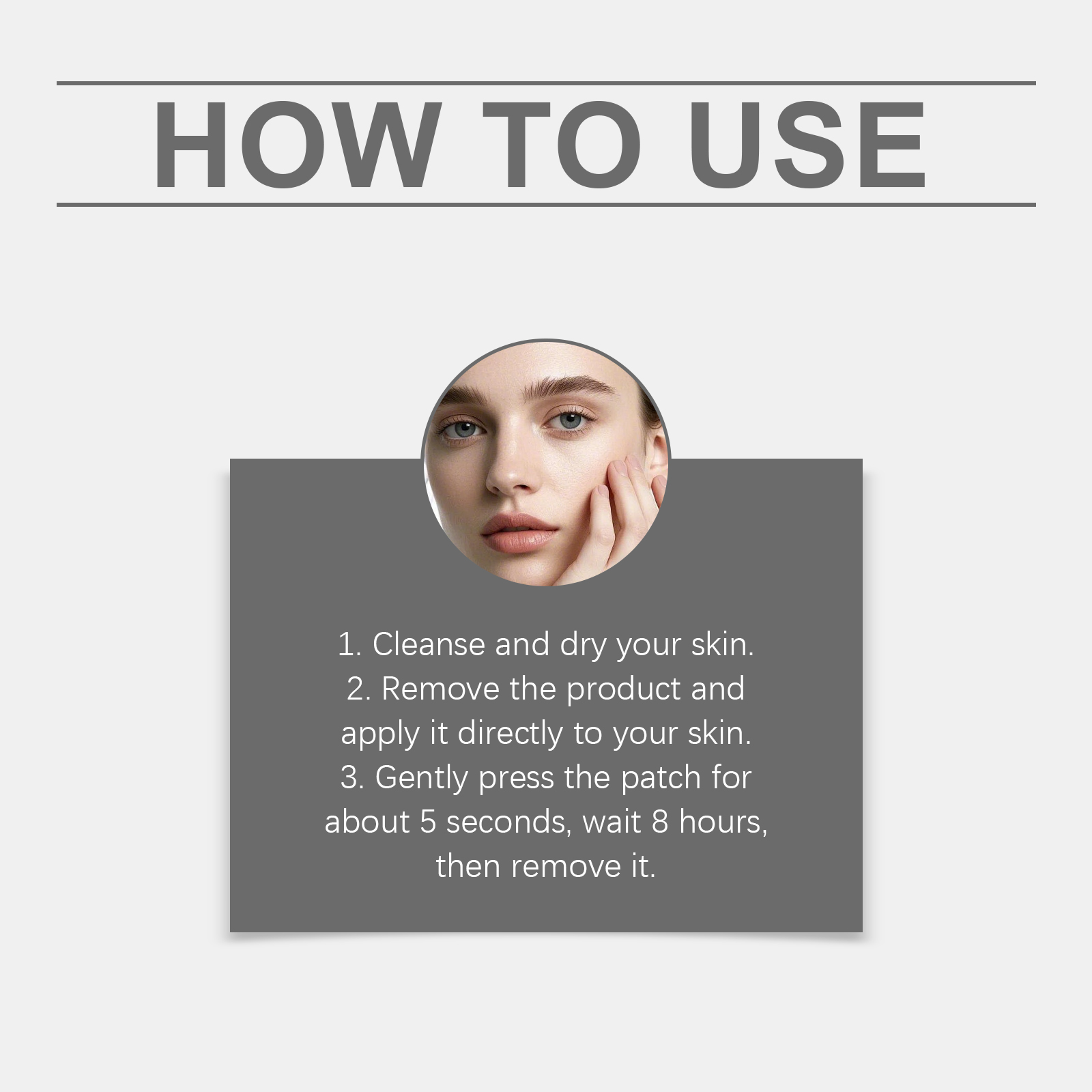 Skin Care Patch Cleanses Local Body Skin Nourishes Smoothens Tender Daily Care Patch