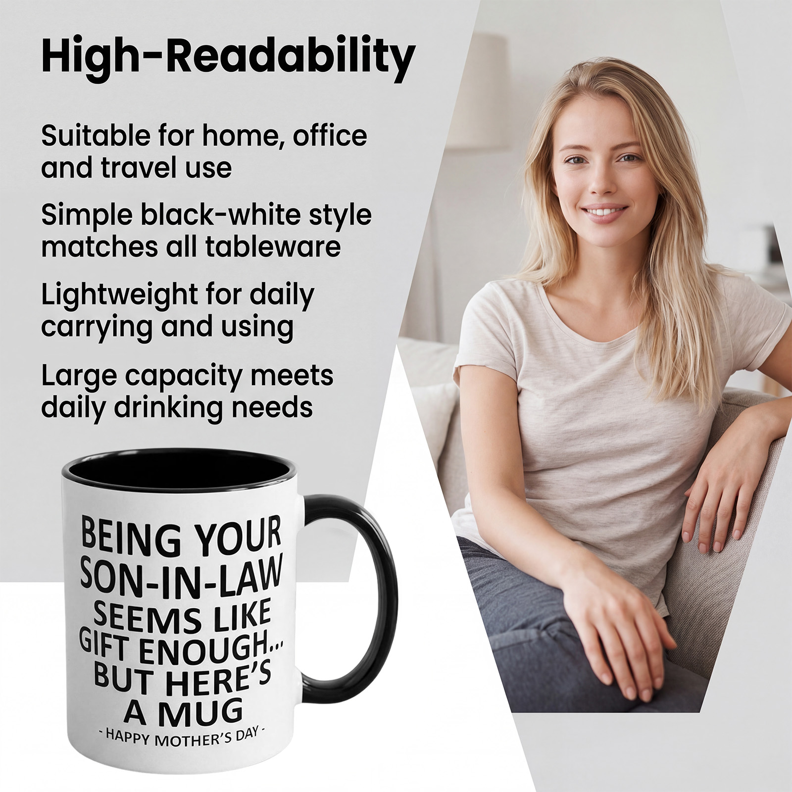 Ceramic Cup Simple Style Suitable For Coffee Tea Light Weight Portable Various Scenarios Daily Use
