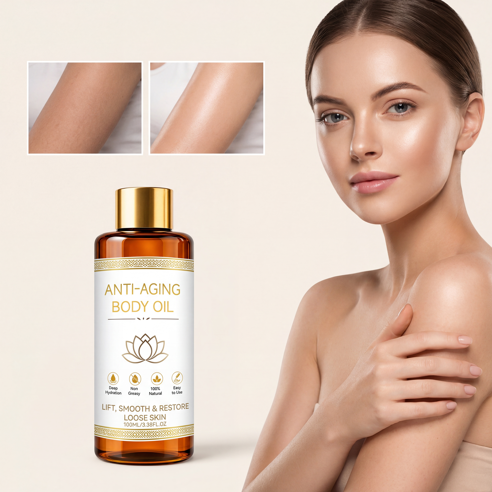 Body Oil Firming Texture Skin Smoothing Hydrating Locking Brightening Complexion Whole Body Care