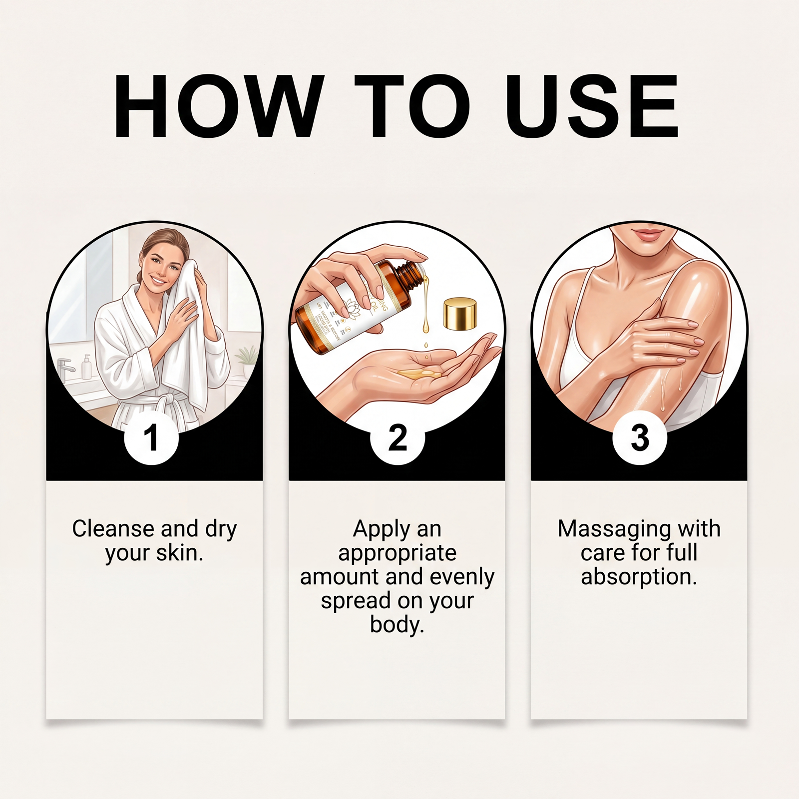 Body Oil Firming Texture Skin Smoothing Hydrating Locking Brightening Complexion Whole Body Care