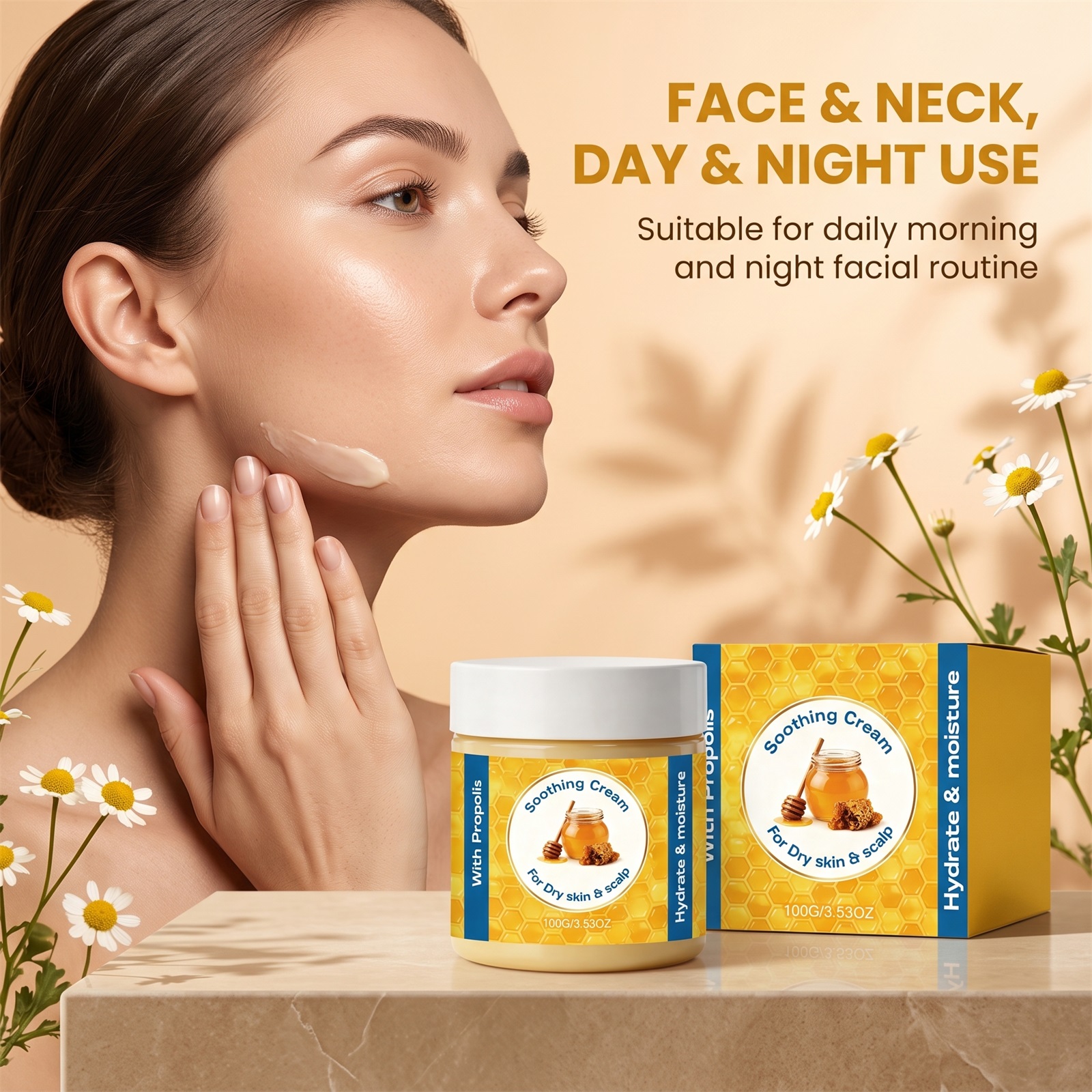 Moisturizing Nourishing Care Cream Daily Soft Facial Skin Refreshing Non Sticky Smooth Clear Delicate Face Lotion