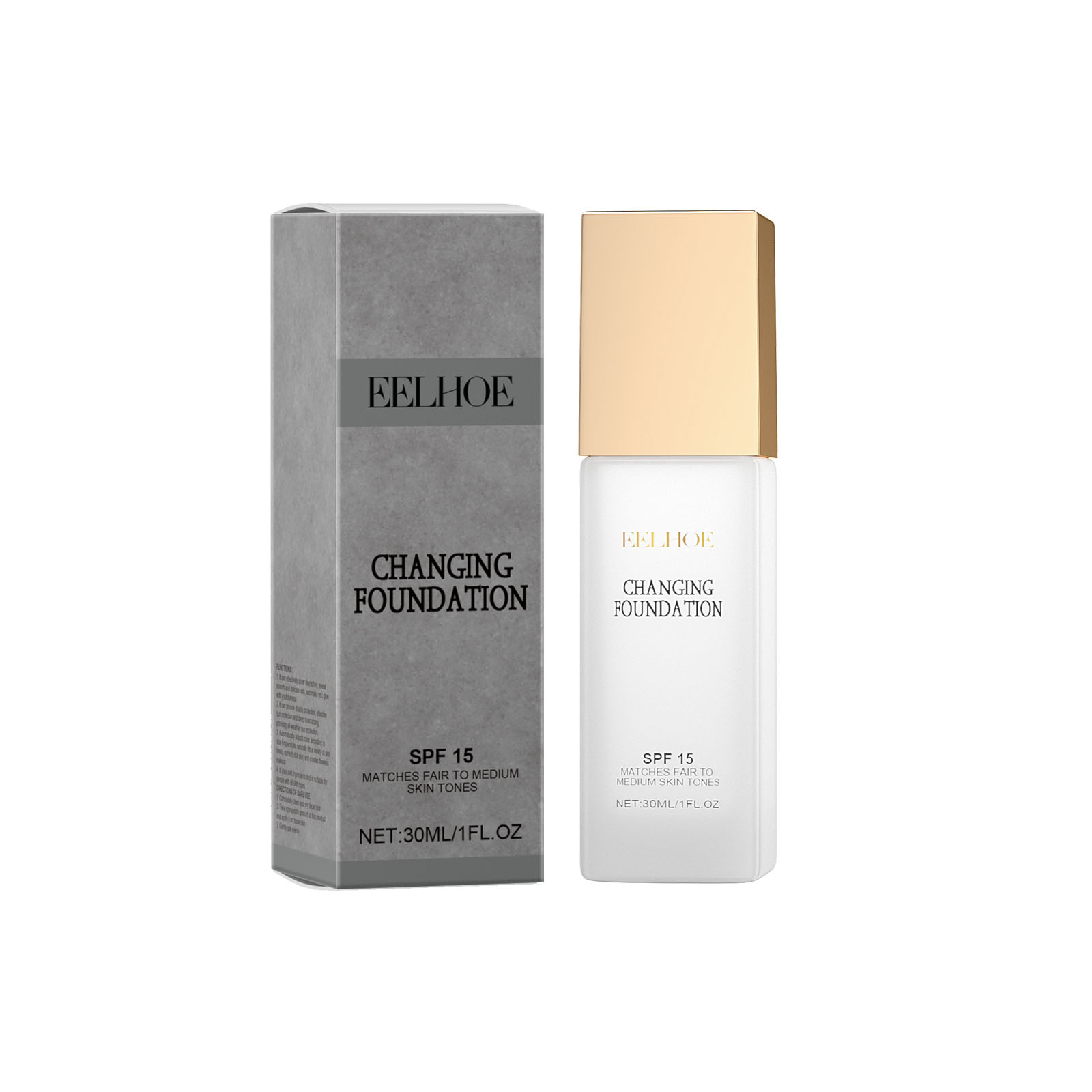 Temperature Changing Foundation Moisturizing Nourishing Natural Light Concealing Brightening Youth Radiant Skin Glow