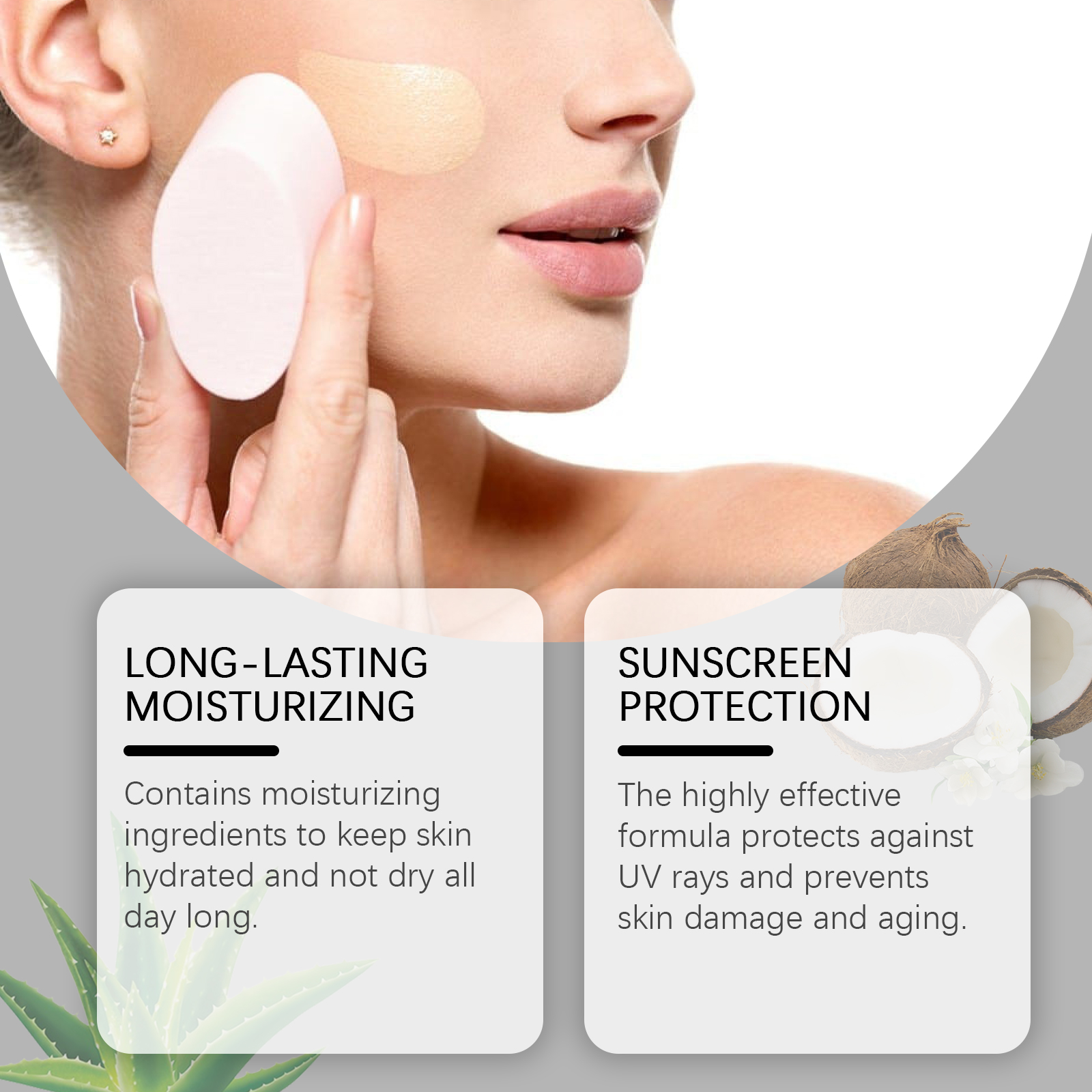 Temperature Changing Foundation Moisturizing Nourishing Natural Light Concealing Brightening Youth Radiant Skin Glow