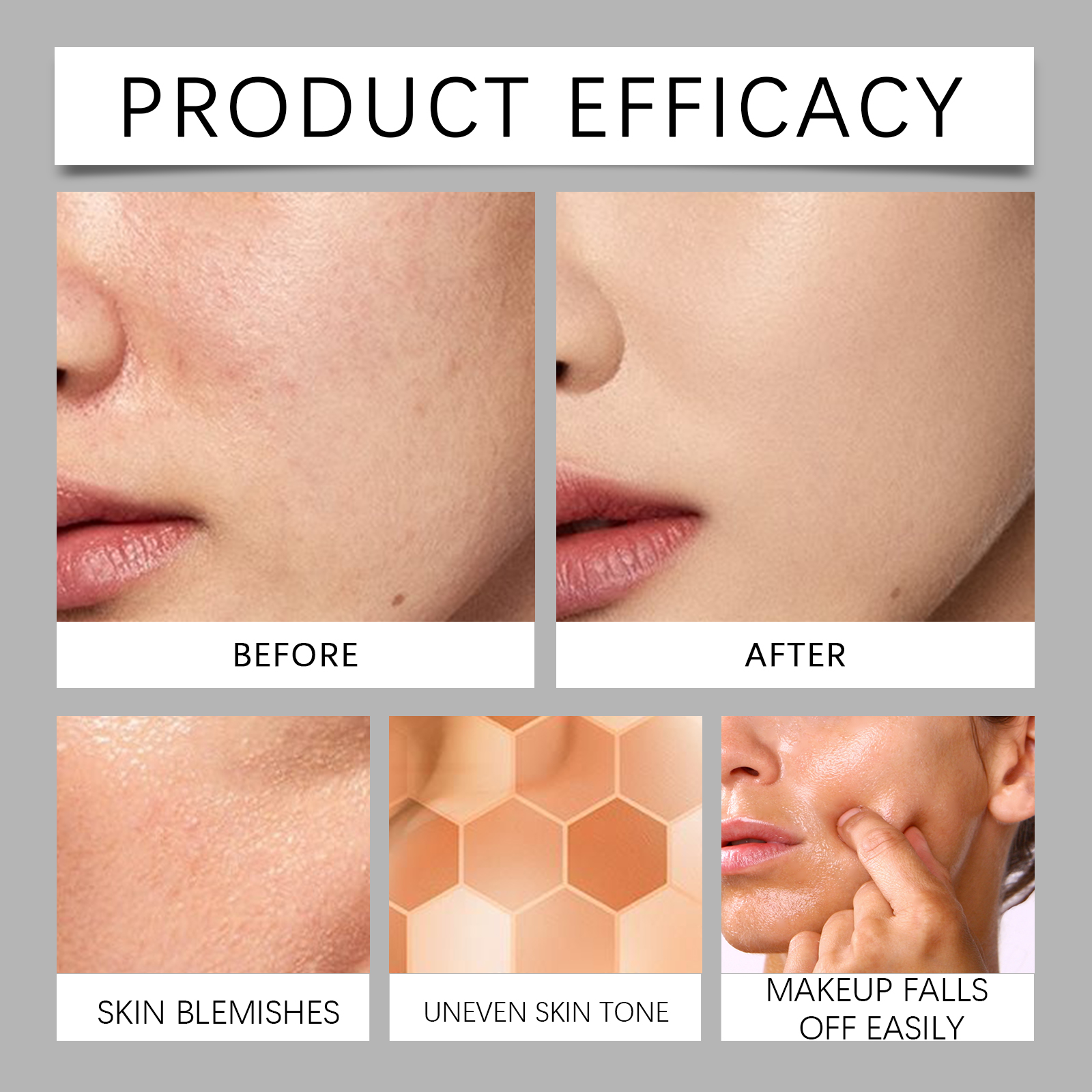 Temperature Changing Foundation Moisturizing Nourishing Natural Light Concealing Brightening Youth Radiant Skin Glow