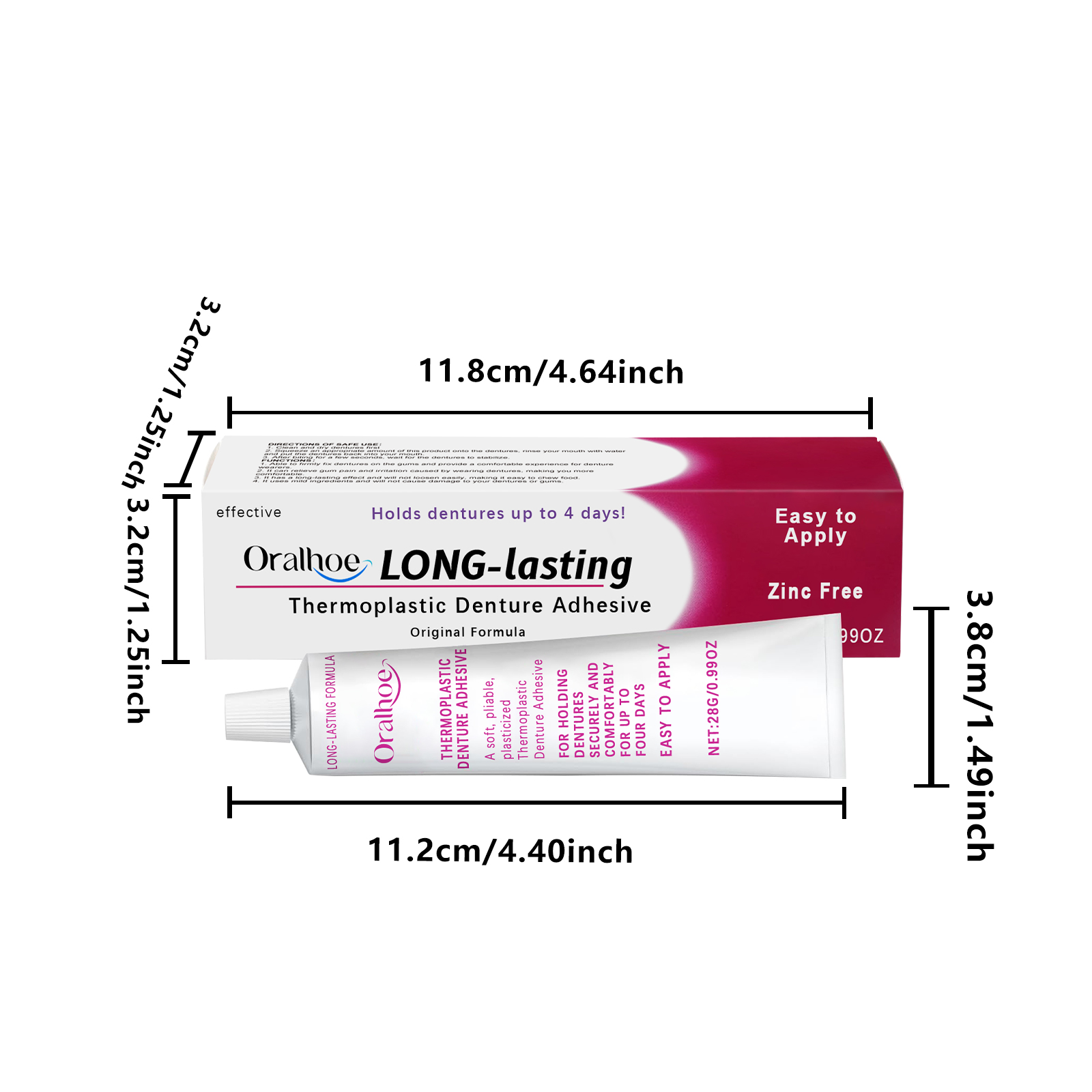 Denture Adhesive Fixes Dentures Improves Comfort For Cosmetic Dental False Teeth