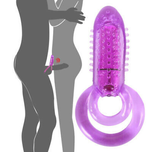 Powerful 10 Speed Bullet Dual Penis Rings Cock Penis Ring Enhancer