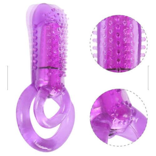 Powerful 10 Speed Bullet Dual Penis Rings Cock Penis Ring Enhancer