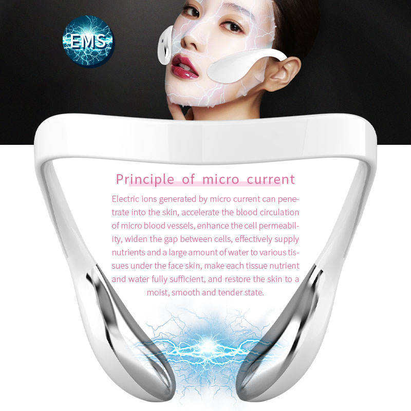 Facial V Shape Lifting Skin Tightening Massage Beauty Equipment Microcurrent Facial Massager Beauty Device for Facial Contouring