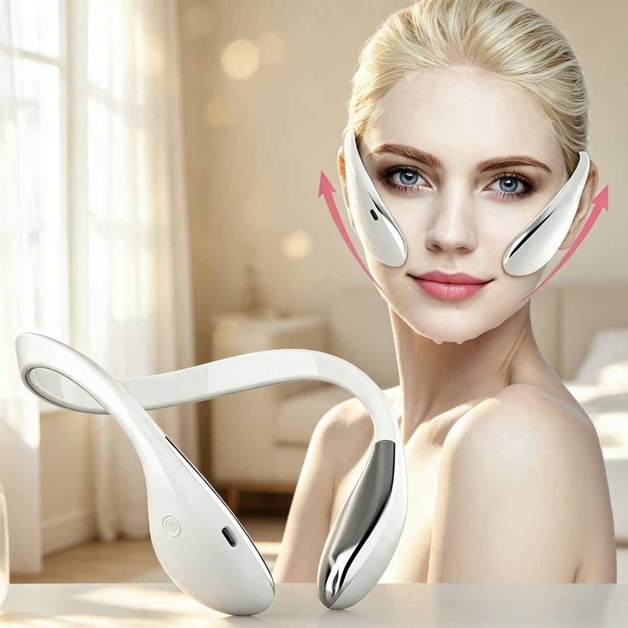 Facial V Shape Lifting Skin Tightening Massage Beauty Equipment Microcurrent Facial Massager Beauty Device for Facial Contouring