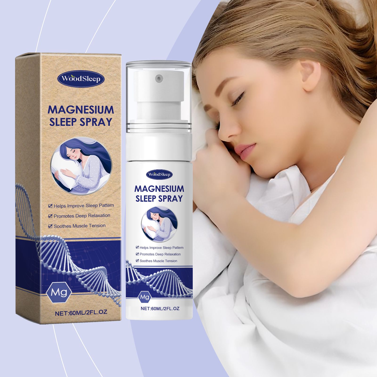 Magnesium Oil Spray With Lavender For Sleep Support And Body Relaxation
