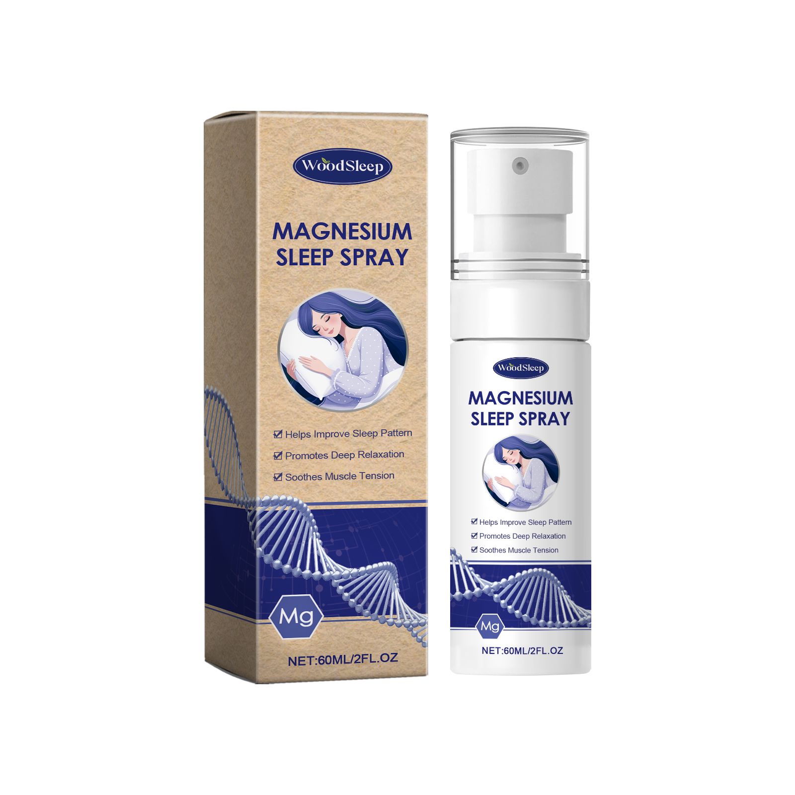 Magnesium Oil Spray With Lavender For Sleep Support And Body Relaxation