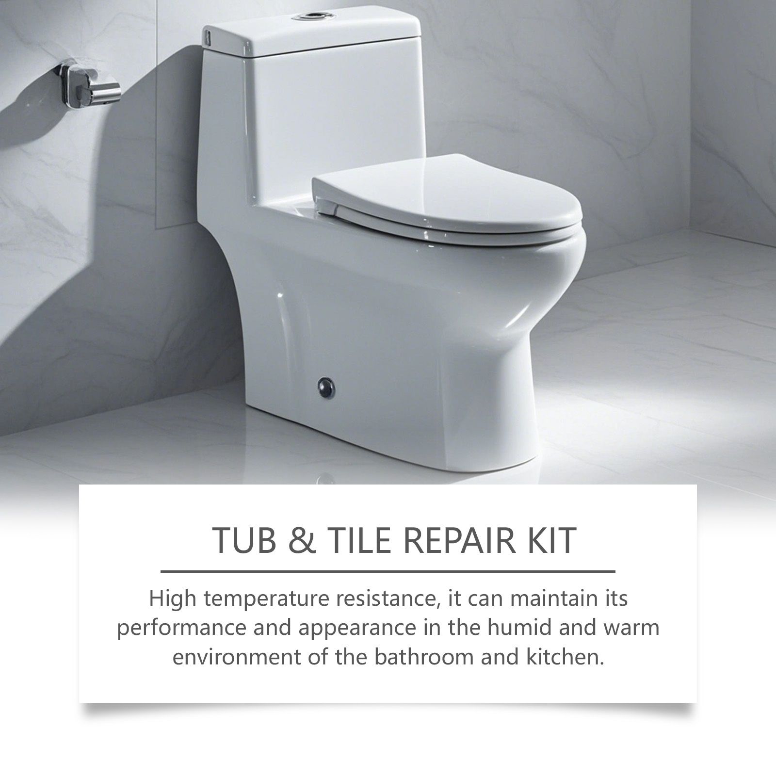 Ceramic And Porcelain Repair Kit With Epoxy Resin For Bathtub Sink And Tile Crack Repair