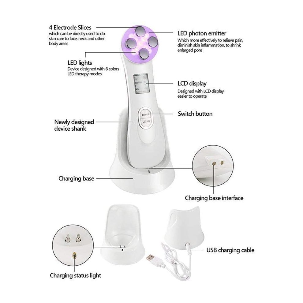 LED Skin Tightening And Facial Massager Device