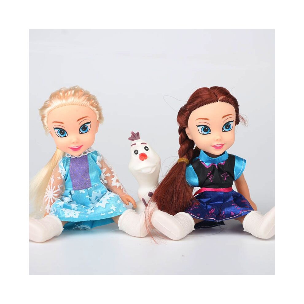Frozen Princess Elsa-Anna-Olaf Doll Figures Hotsale-Playset Birthday Gift