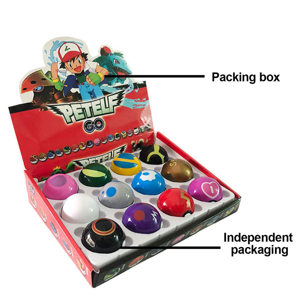 12pcs Pokemon Ball Pokeball Set Kids Toys Figures Pikachu Child Gifts