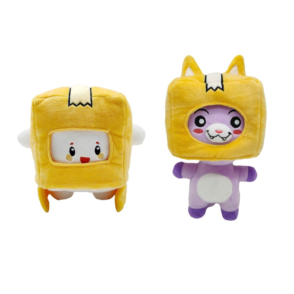 (ROCKY 29cm/11.4in) Lankybox BOXY FOXY ROCKY Plush Toy Stuffed Doll Kids Toys