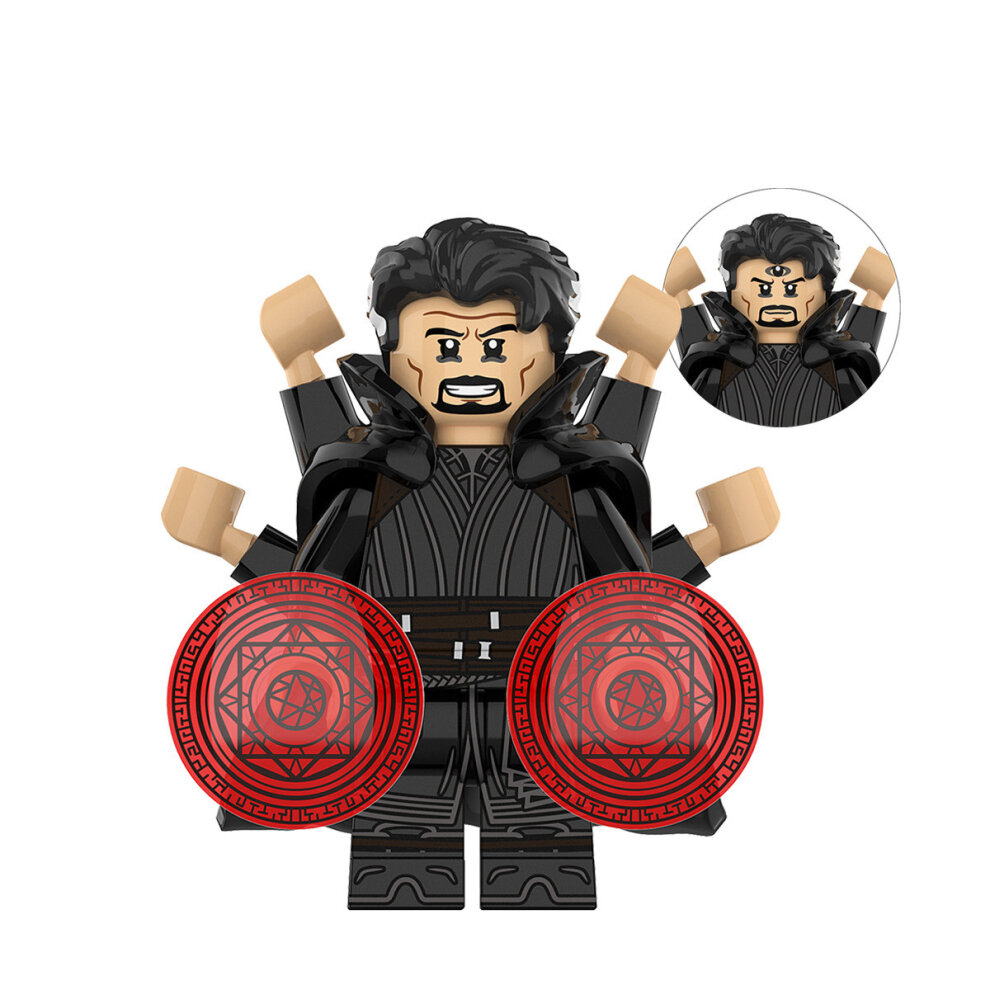Minifigures Fit Lego Zombie Doctor Strange Mordo Scarlet Witch Miss America Building Block Building Bricks with Accessories Set of 8Pcs Collections Action Figures Gift for Kids