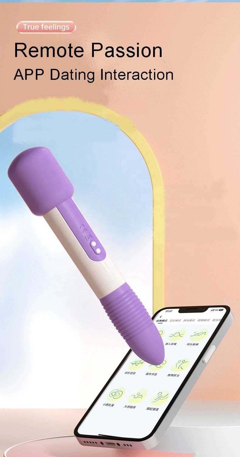 (Pink) Clit Stimulator G Spot Vibrator Dildo Bullet Vibrator Sex Toy Magic Wand Adult Massager For Women Sex Products Wireless App Remote Control Multi Vibration Frequency