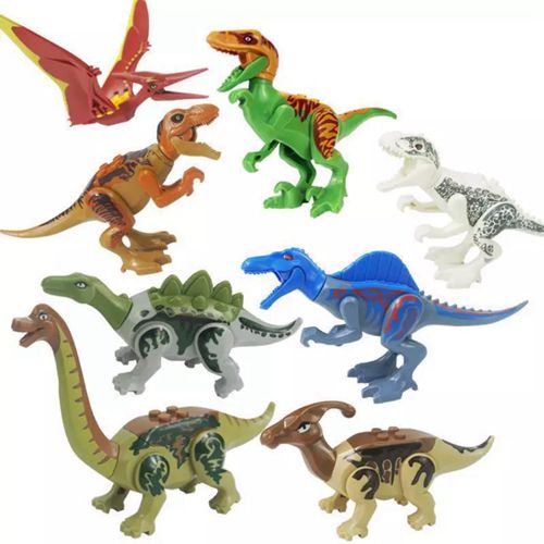 8Pcs Jurassic World Park Dinosaur Building Blocks Figure Kid Toys Gift Set
