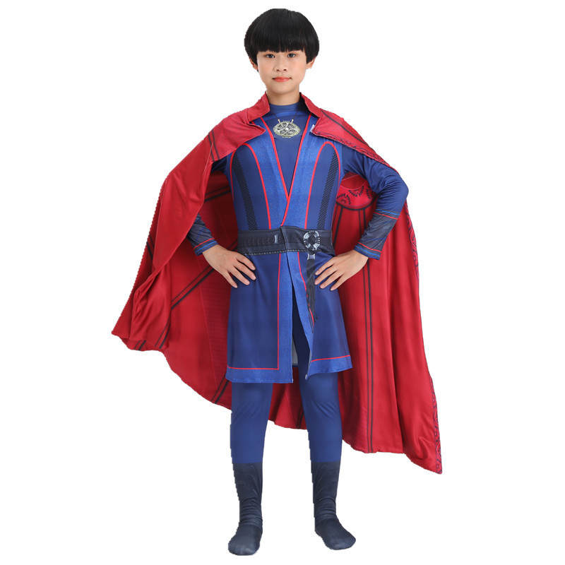 (110cm) Doctor Stephen Strange Cosplay Costume Halloween Makeup Party Kids