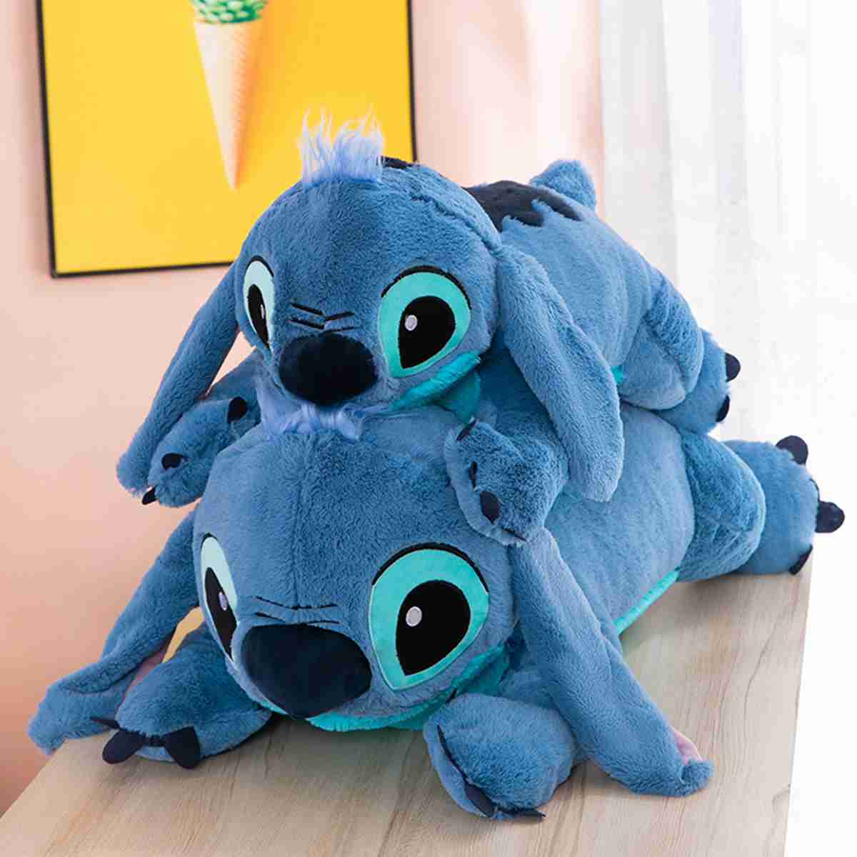 (18inch~45cm) Stitch Soft Plush Toy for Kids,Cartoon Animation Stitch, Plush Toy Series ‘Lilo and Stitch’, Big Cuddly Toy, 39inch Cushion with Childrens Birthday Party