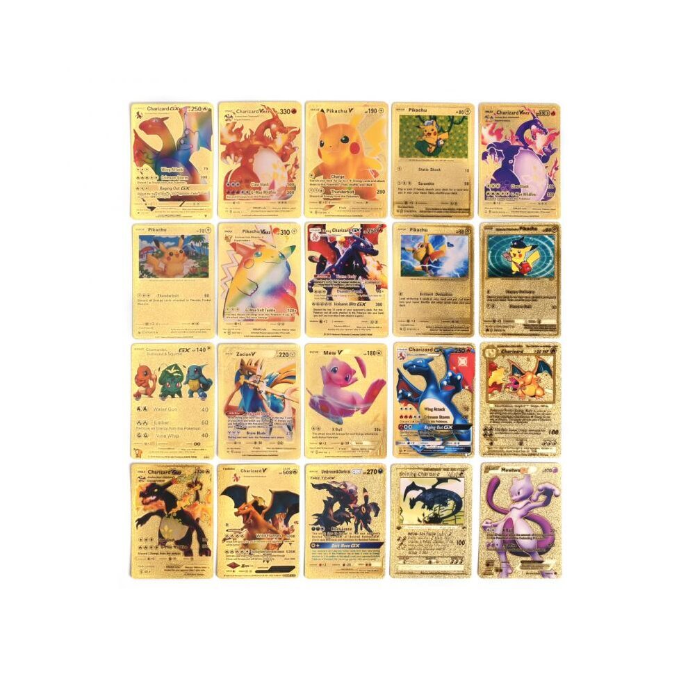 Pokemon Card Battle Trainer Collection Cards Toys Include 55PCS Gold Cards 55PCS Silver Cards 55PCS Black Cards
