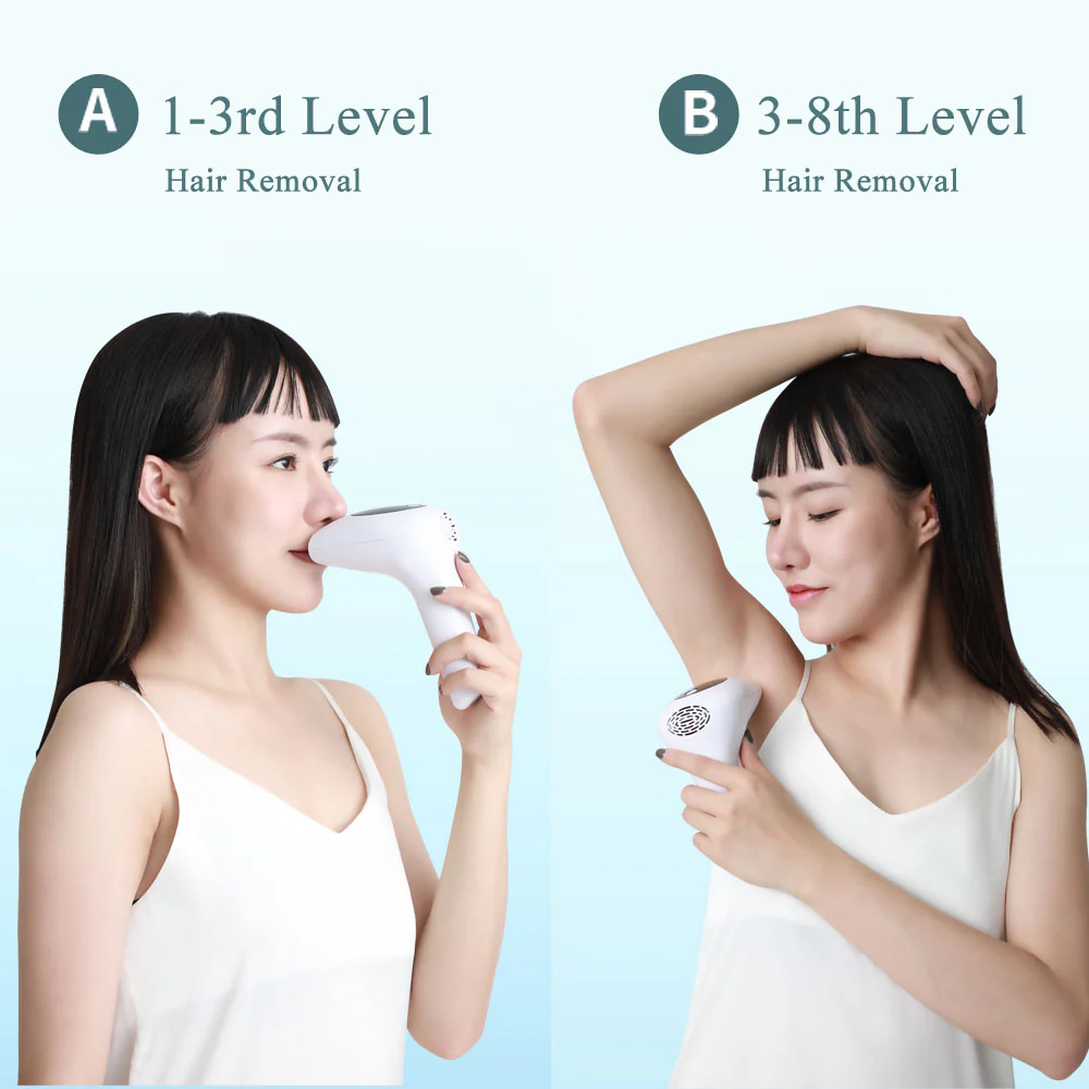 (White) Hair Remover for Women Mini 900000 Flashes Laser IPL Hair Removal Permanent Photoepilator Painless Electric Epilator Machine Bikini Handhel
