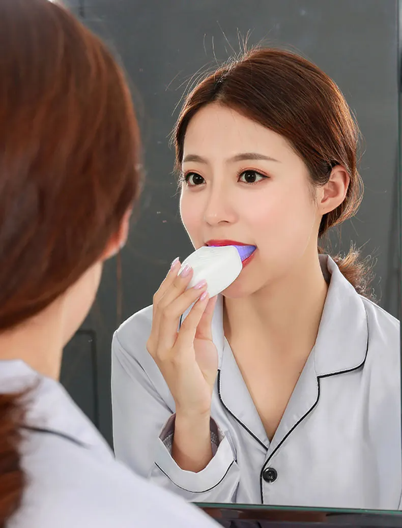 (White) U-Type Toothbrush 360 Degrees Intelligent Silicon Head Sonic Electric Toothbrush Automatic USB Charge Waterproof Toothbrush