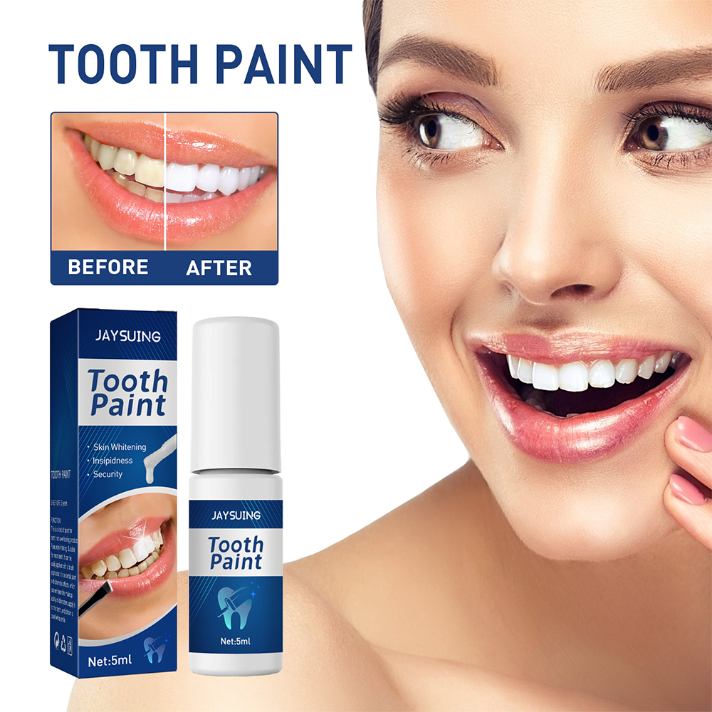(1pcs) Teeth Whitening Paint Tooth Gel Teeth Whitener Bleach Remove Stains Oral Hygiene Instant Smile Teeth Whitening Kit Cleaning Serum 5ml