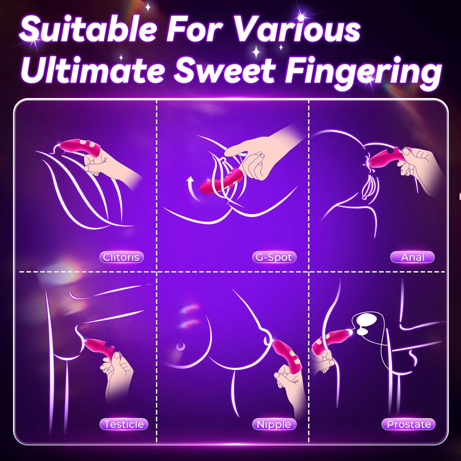 Bullet Vibrator Female Sex Toys 10 Vibrating Mini Finger Vibrators Precision Stimulator Clitoral G-Spot Nipple Anal Adult Toys Dildos Wand for Couples Men