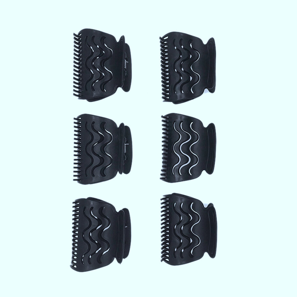 (1 PC Kit) 6pcs Set 3 Sizes Detachable Handle Hair Roller Brush with Positioning Clips Aluminum Ceramic Barrel Curler Comb Hairdresser