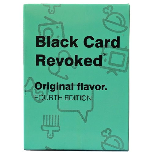 Black Card Revoked Original Flavor Fourth Edition Card Game for Adults Fun Board Games for Family Party The Cookout Game Night All of The Holidays Gifts
