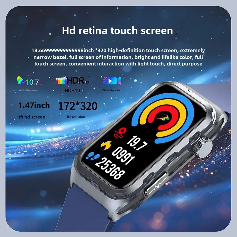 Smart Watch Band Heart Rate Monitor Fitness Tracker Multi-Sport Mode