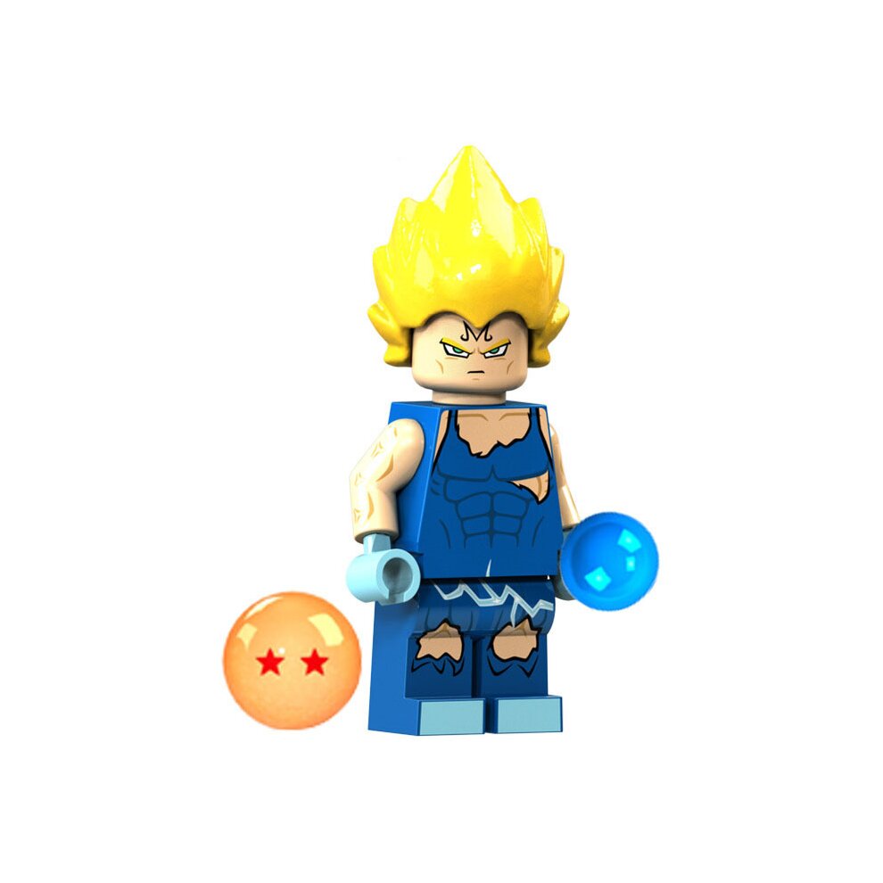 6PCS DRAGON BALL Super Saiyan Sun Wukong Minifigures Compatible Toys Fit Lego