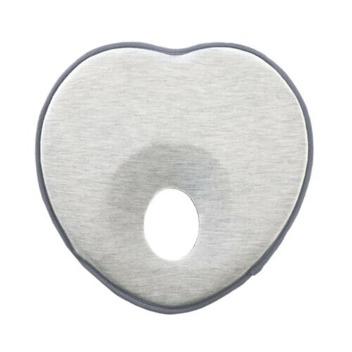 Baby Infant Memory Foam Pillow Newborn Heart Shape Prevent Flat Head Support