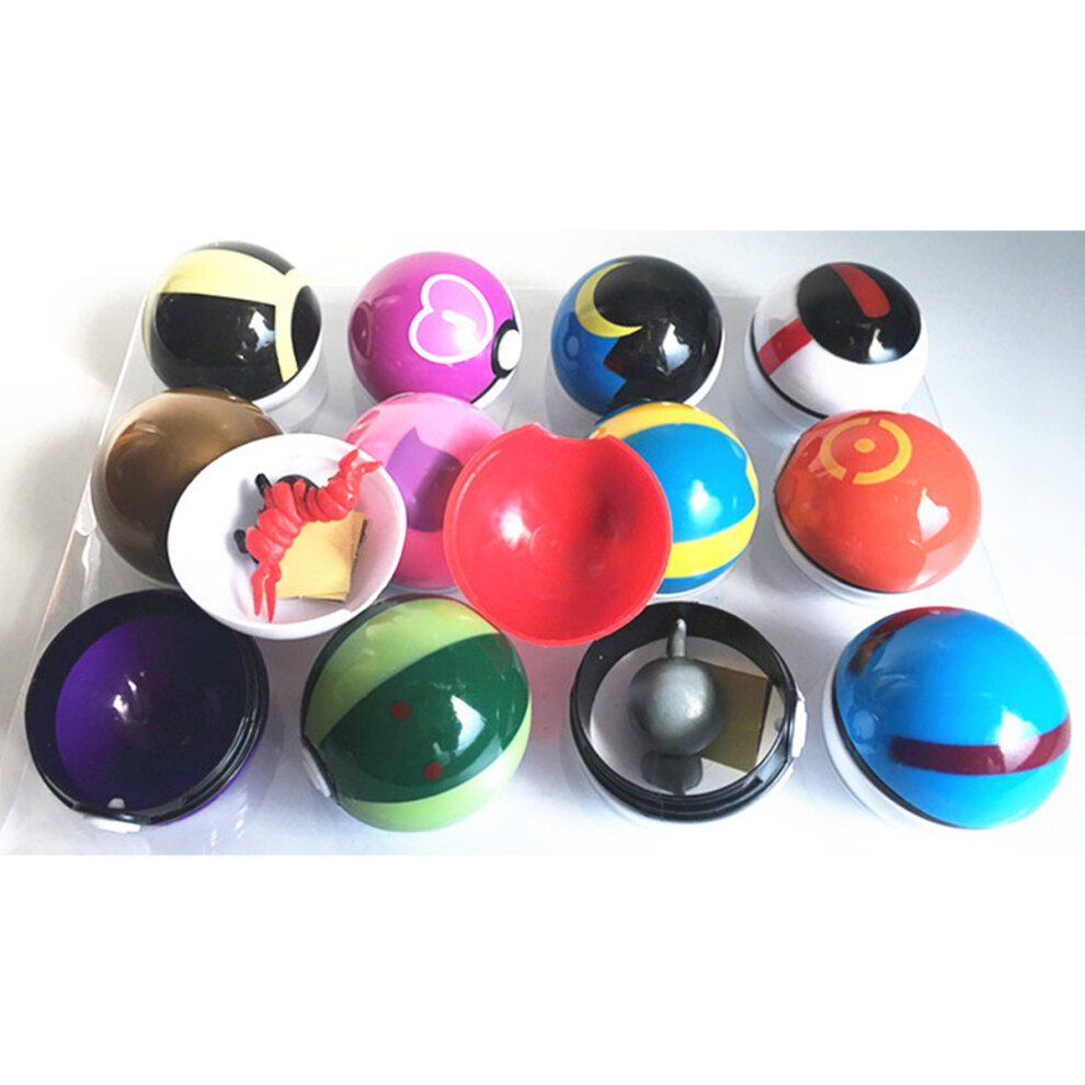 12PC 1.9INCH Pokemon Ball Set Clip n Go Pokeball Random Toys Action Figures Kids Gift
