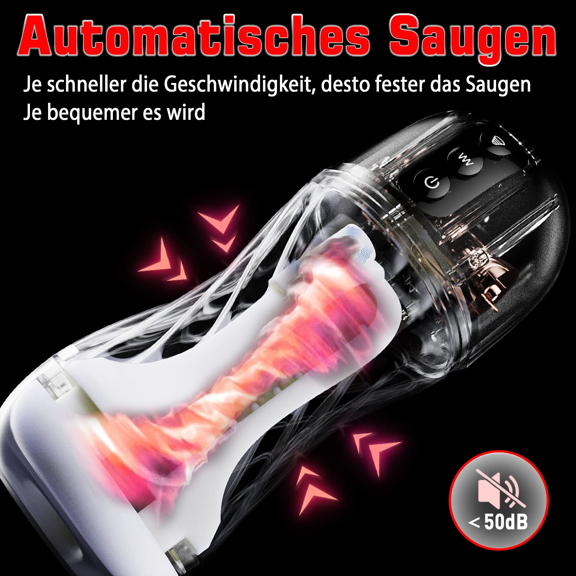 Electric Male Masturbators Cup Suction Contraction Oral Sex Toy Pocket Pussy Adult Toys Sex Machine Rotation Massager with 7 Vibrations and 5 Suction Modes Penis Stimulation Toys for Men Gay Couples