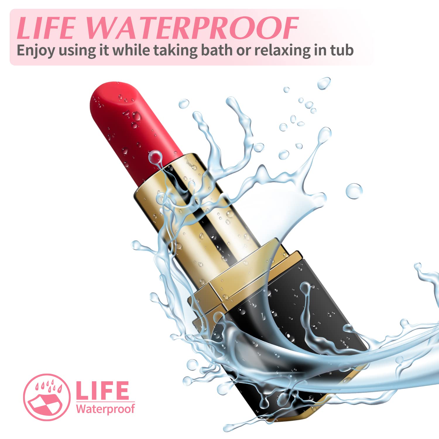 Bullet Vibrator Mini Nipple Vaginal Anal Massager G Spot Vibrator Clitorals Stimulator USB Rechargeable 10 Modes Portable Waterproof Lipstick Shape Adult Sex Toys for Women Adult Pleasure Travel Size
