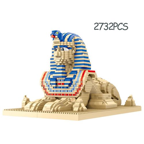 Egypt Sphinx Mirco Street View Building Blocks DIY Toy For Adults Kid Gift