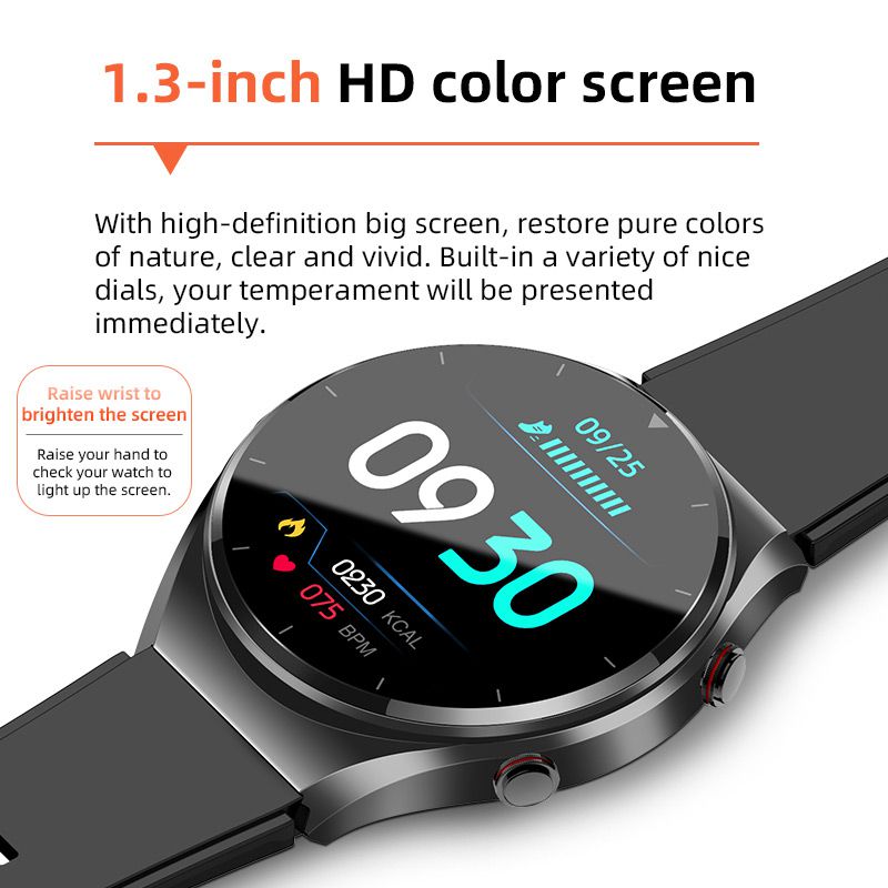 New Men Smart Watch ECG Monitoring Noninvasive Blood Glucose Heart Rate Multifunctional Womens Bluetooth Smart Watch